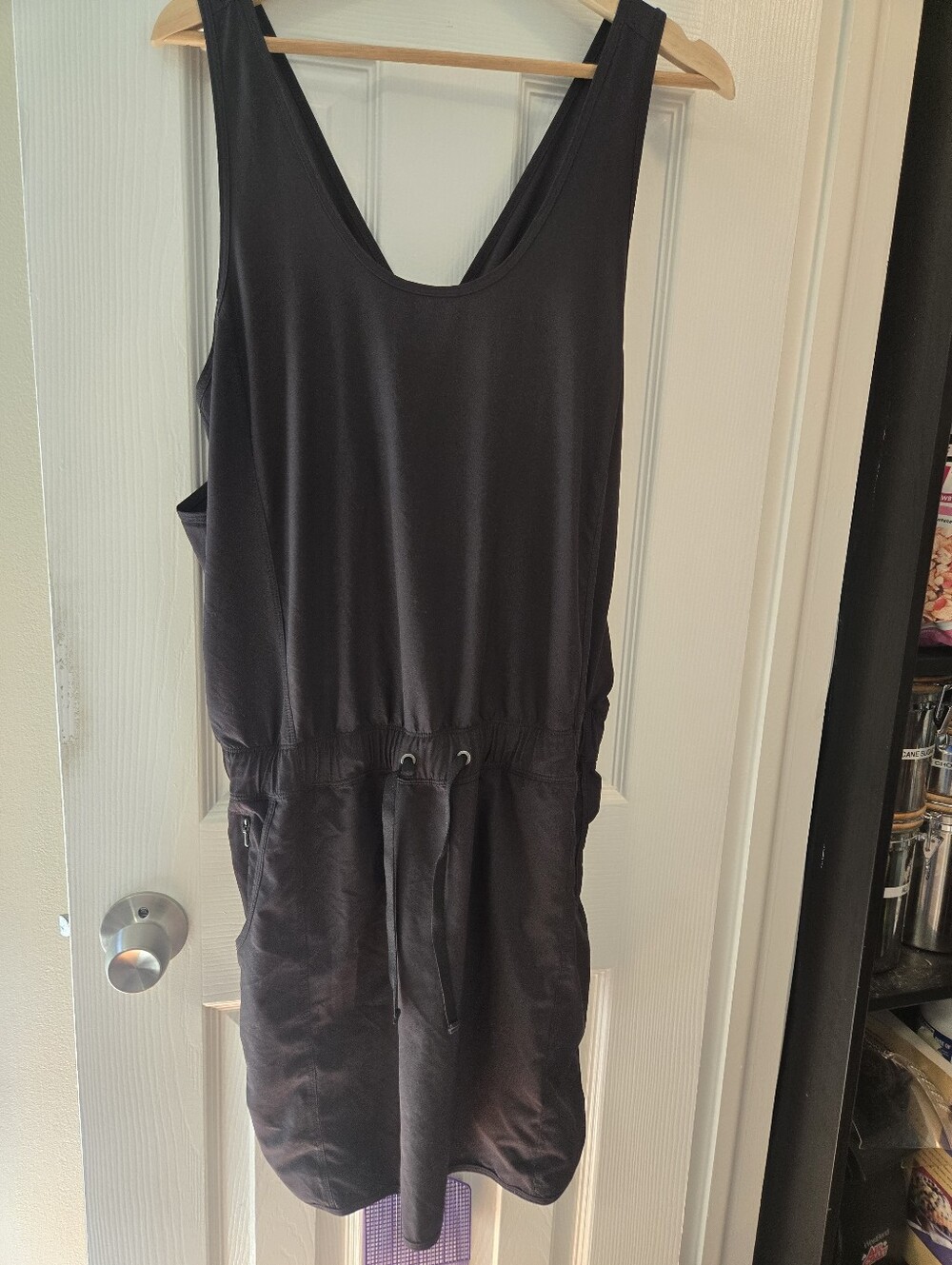 Patagonia Black Women's Sleeveless Romper with Drawstring